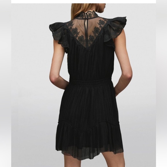 ALLSAINTS
Lace-Trim Azura black Dress classic old money gossip girl 4 - Picture 5 of 16